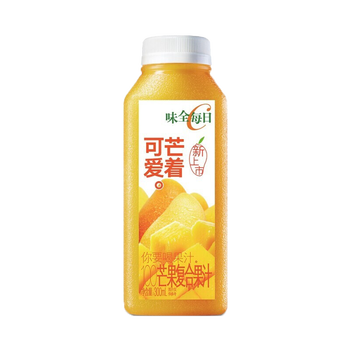 味全每日c果汁橙汁葡萄苹果芒果桃汁胡萝卜瓶装果蔬汁饮料芒果汁300ml