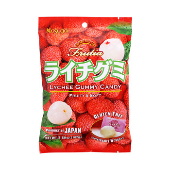 日本进口糖果kasugai/春日井儿童什锦水果味软糖qq糖橡皮糖网红糖休闲