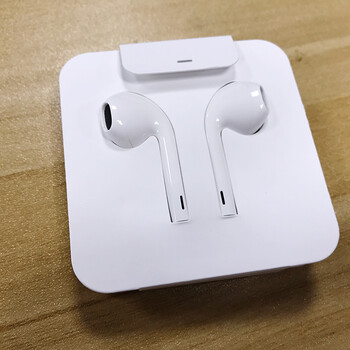 益朽凤适用于苹果13原装iphone7 8p xs 12promax有线耳机拆机扁头耳机