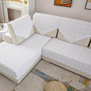 京选品质沙发装饰蕾丝巾方巾通用四季装饰布靠头巾沙发帘靠背巾布艺