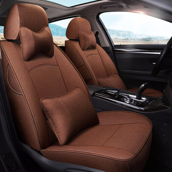 座套订做七座全包围四季透气棉麻布艺坐垫套【全国包安装】汽车坐垫