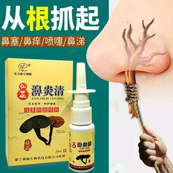 l肉过敏性鼻炎慢性鼻炎鼻子干痒鼻塞流鼻涕仙芝鼻炎清喷剂体验装一瓶