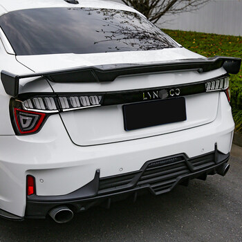 适用于领克03改装尾翼 碳纤维免打孔 赛道版竞技大定风翼顶翼 03/03