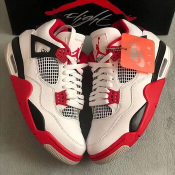 tvaj莆田aj4火焰红复刻篮球鞋男2022新款气垫运动鞋防滑复古跑步 aj4