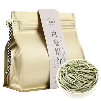 七春茶叶 月光白毫银针 云南古树花果香散茶月光美人白茶袋装250g 