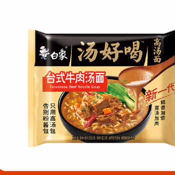 白象汤好喝109.5g台式牛肉汤面1*24袋/箱