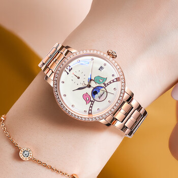 轻奢优雅女神机械表品牌女士手表女款机械表女表轻奢小众2022新款
