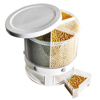 食赞 储蓄罐厨房 玻璃容器带盖粮食储存罐米桶防虫潮密封家用五谷杂粮