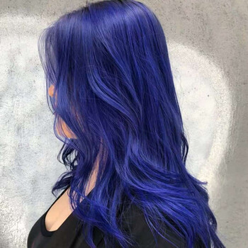 蓝紫色染发剂染发膏显白潮色流行色挂耳染挑染在家自己染 蓝紫色(9度