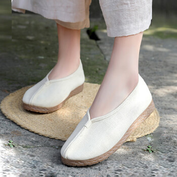 永和春时尚女鞋透气居士鞋老北京布鞋优雅汉服鞋防滑软底女单鞋 w-622