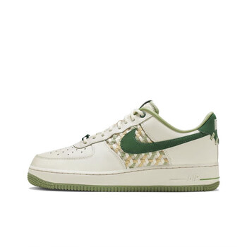 耐克nike女鞋airforce1af1空军一号男鞋白绿竹子板鞋fn0369fn0369100