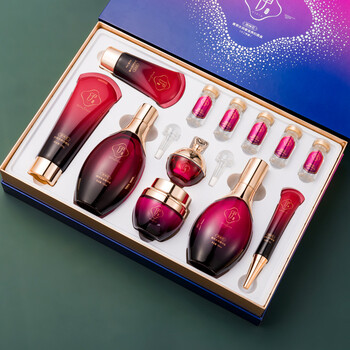 洛神花焕颜十二件套 美容院护肤品套装洛神花补水保湿贵妇面部水乳