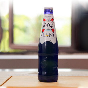 1664啤酒原味百香果桃红果味甜啤酒330ml瓶装 法国进口1664原味250ml*