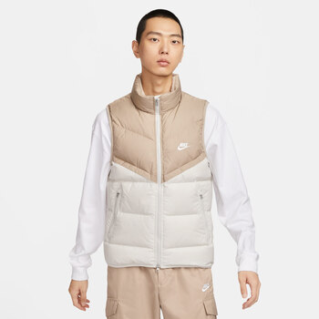 耐克nikenikestormfit男防风运动休闲羽绒服马甲冬美拉德247卡其芝麻