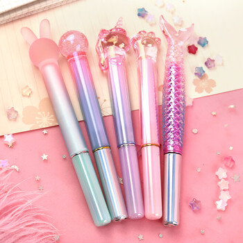 水晶美人鱼仙女流沙钢笔女孩少女心小学生三年级正姿练字专用钢笔