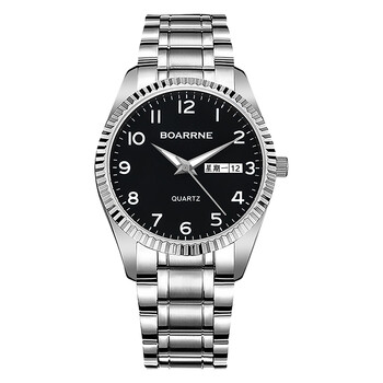 伯恩(boarrne)老年老人手表男女式 母亲节礼物送爸妈大数字夜光防水