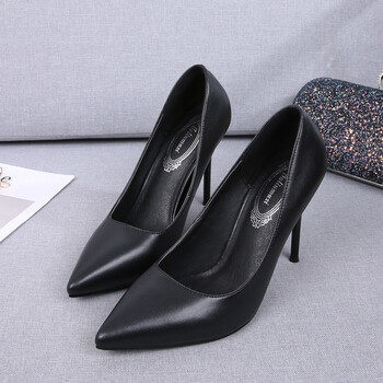 大码高跟鞋40-43细跟小码高跟鞋女31 32 33单鞋黑色职业舒适春 黑色5.