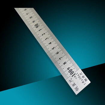 钢直尺加长1米不锈钢尺加厚钢直尺倒序钢尺正序测量工具加长钢板尺100