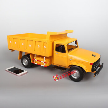 仿真老解放牌ca141运输卡车工程车模型复古手工铁皮工艺品收藏品摆件