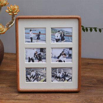 壹连壹九宫格情侣相框摆台定制照片打印加diy生日婚纱旅游照相片多宫