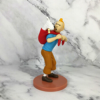 丁丁历险记手办白雪 6款公仔摆件手办模型玩偶周边玩具礼物蛋糕装饰