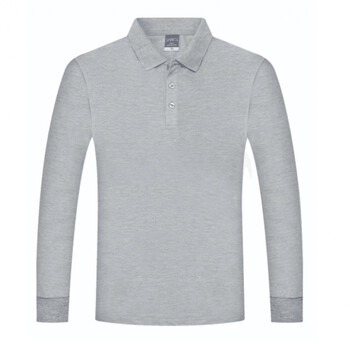 瑞幸咖啡工作服工装奶茶店灰色polo衫男女师员工长袖秋冬款定制工衣