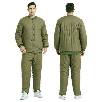衣服劳保棉花棉袄裤保暖防寒加厚冷库煤矿87老式军绿棉服棉衣男军训服