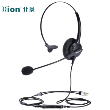 北恩（HION）FOR680 头戴式单耳话务耳机/降噪电话耳麦/呼叫X话务员耳机/客服电脑耳麦-电脑双插头(B5)