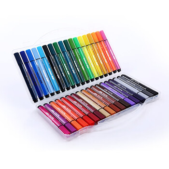 笔大三角学生儿童大容量画笔幼儿园学生彩色211612182436色36色一盒