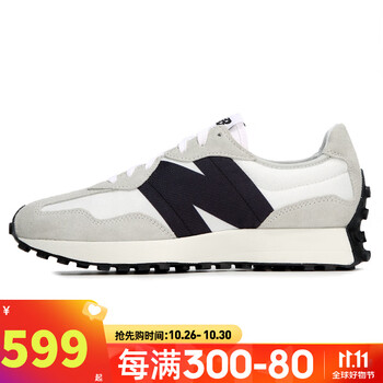 NEW BALANCE官网男鞋女鞋 nb327系列拼接透气鞋面潮流运动鞋子时尚复古休闲鞋 MS327FE海盐色  45(脚长29cm)
