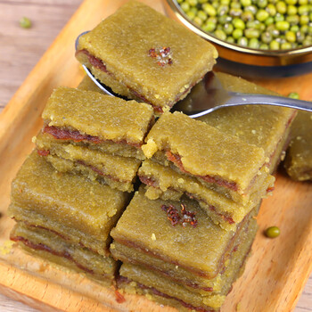 安徽特产豆沙绿豆糕怀旧老式豆沙绿豆糕端午节礼品小时候的味道 桂花