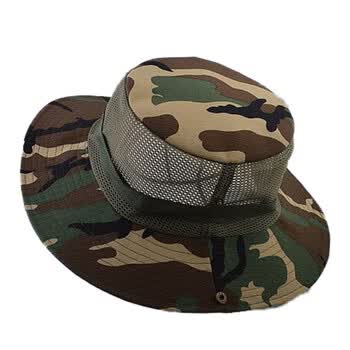 科田户外迷彩渔夫帽子男士春夏天遮阳帽短檐钓鱼帽登山太阳帽防晒帽子