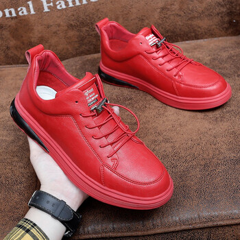 wicky红色男鞋板鞋男本命年红鞋男2022新款春季男士运动休闲鞋子男潮