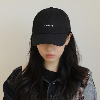 帽子女夏2023新款百搭韩版ins潮 显脸小遮阳防晒鸭舌帽男春秋 黑色