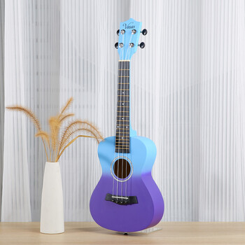 维卡斯尤克里里初学者23寸乌克丽丽单板小吉他ukulele女生入门乐器 23寸流光溢彩+全套配件