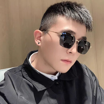 新品中年男士墨镜太阳眼镜男士开车专用方形墨镜潮流眼睛眼镜 偏光多