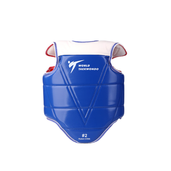 糜鸿跆拳道护胸护甲护具儿童双面实战比赛型训练加厚加长背心护身