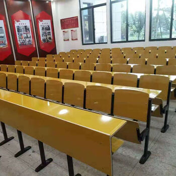 可狄学校多媒体阶梯教室桌椅木板坐椅会议室报告厅连排椅子礼堂椅排椅