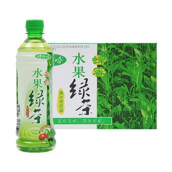 娃哈哈1000ml瓶冰哇哈哈饮料整箱500ml水果绿茶9瓶