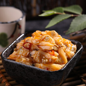 麻辣鲜蛤500g蛤蜊肉蚬子肉刺身日式料理洋琪解冻即食下酒菜花甲肉