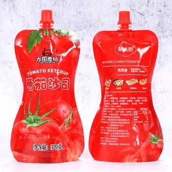 新疆番茄酱320g家用番茄沙司蕃茄酱小包装0脂肪汉堡薯条手抓饼酱