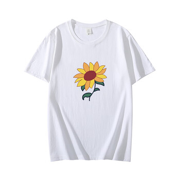 奇蛋物语周边大户爱同款向日葵短袖t恤动漫二次元痛衫cos服装白色3xl