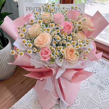 混搭花束礼盒小清新送女生闺蜜老婆女友生日礼物全国同城花店送花上门