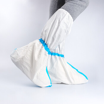 亿凌无纺布一次性防护服隔离衣用脚套靴套医用隔离鞋套医用隔离鞋套