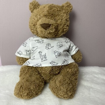 佰格森巴塞罗熊衣服 巴塞罗熊衣服胖胖熊娃衣巴塞罗那熊 小动物打底衫