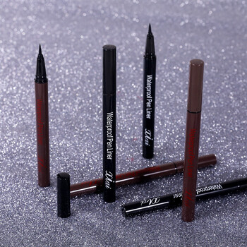 眼线笔持久防水防汗不晕染速干眼线液笔初学者棕色海绵纤维头3支装