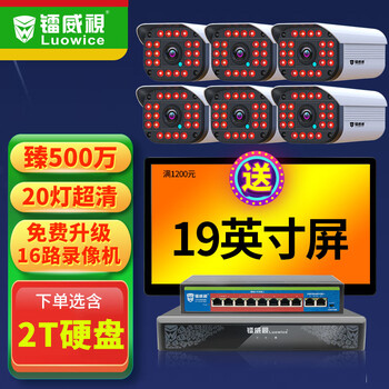 【认真分析】
镭威视监控设备套装工厂超市商用500万高清手机远程poe室外户外防水网络摄像头家用夜视监控器 6路套装 【推荐】含2T硬盘怎么样？质量如何？有内幕吗？
