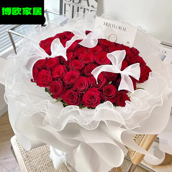 从舒情人节99朵红玫瑰花束鲜花速递同城广州上海生日订婚结婚店送女友