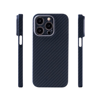 爱否凯夫拉芳纶纤维保护壳适用于iphone15promax薄磁吸手机壳苹铝合金