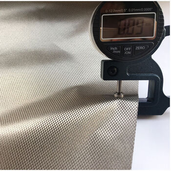 美妮布料消磁跟踪抗干扰屏蔽电磁波格纹金属纤维手机信号导电布 长0.